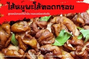 ไส้หมูพะโล้ทอดกรอบ สูตรหม้อทอดไร้น้ำมัน กรอบอร่อยจริงจัง