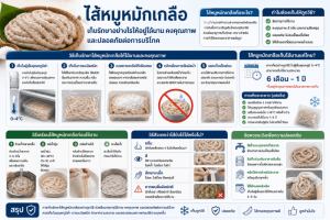 ไส้หมักเกลือเก็บรักษาอย่างไรให้อยู่ได้นาน คงคุณภาพ และปลอดภัยต่อการบริโภค