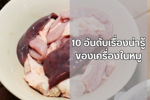 10 อันดับเรื่องน่ารู้ของเครื่องในหมู